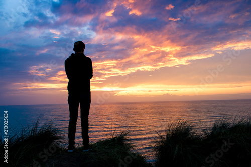 Sonnenuntergang mit Silhoutte