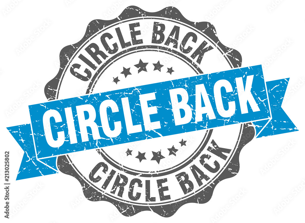 Fototapeta premium circle back stamp. sign. seal