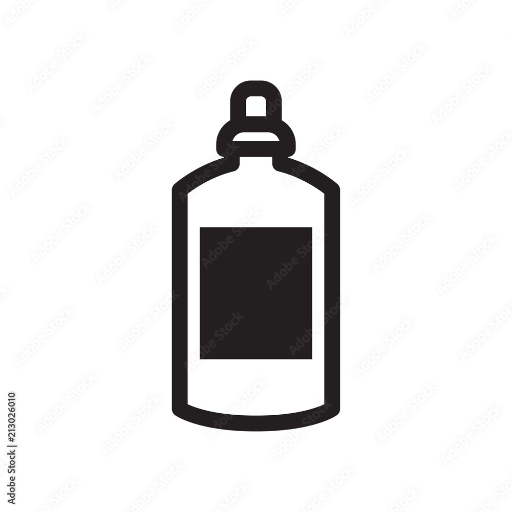 Black and white line out bottle icon. For menu cafe takeaway, icons for cafe, app, packaging. Black and white line out bottle icon. For menu cafe takeaway, icons for cafe, app, packaging.