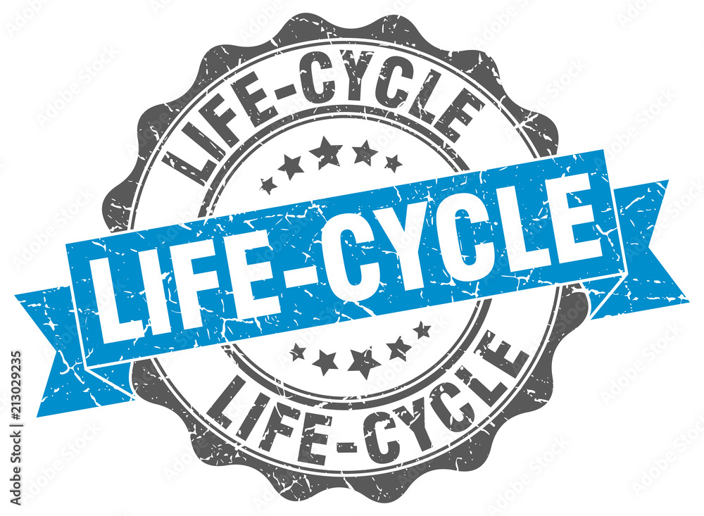 Fototapeta premium life-cycle stamp. sign. seal