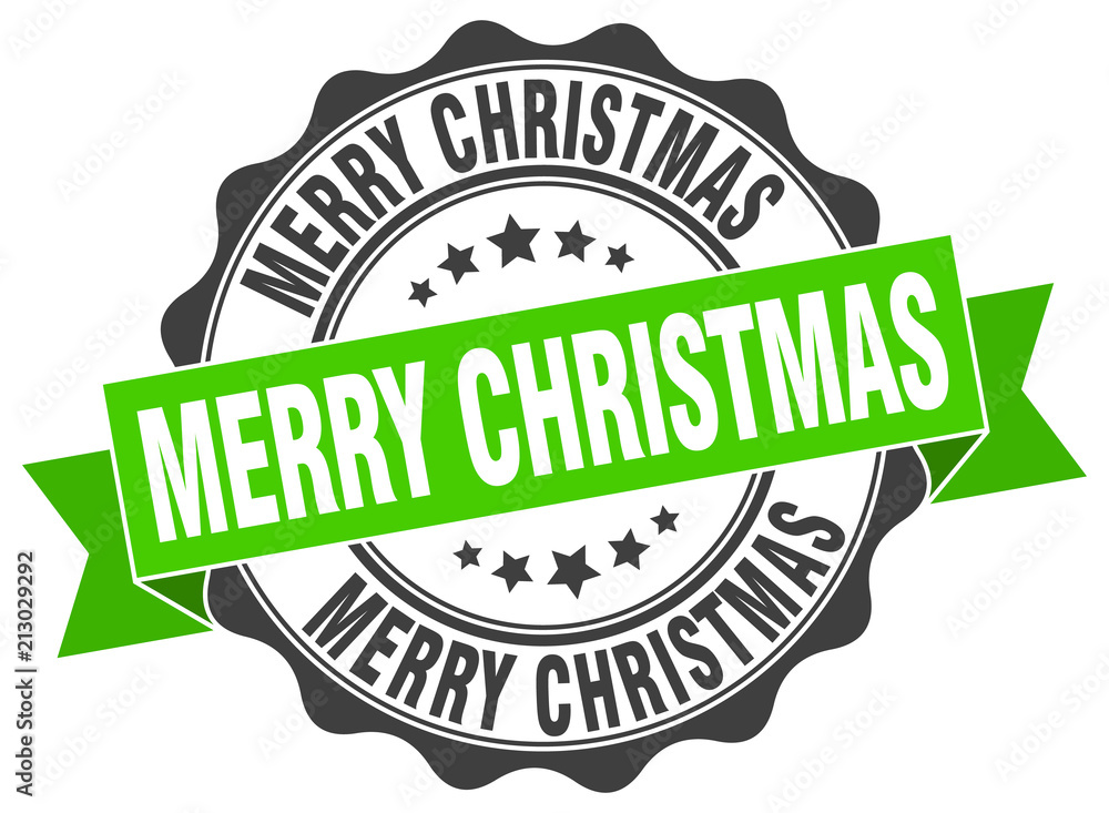 Fototapeta premium merry christmas stamp. sign. seal