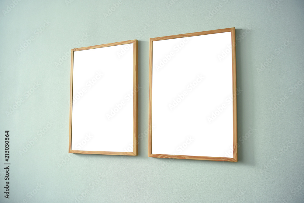 Blank white Photo Frame Hanging Wall for Design Mockup Template. Blank white Photo Frame Hanging Wall for Design Mockup Template.