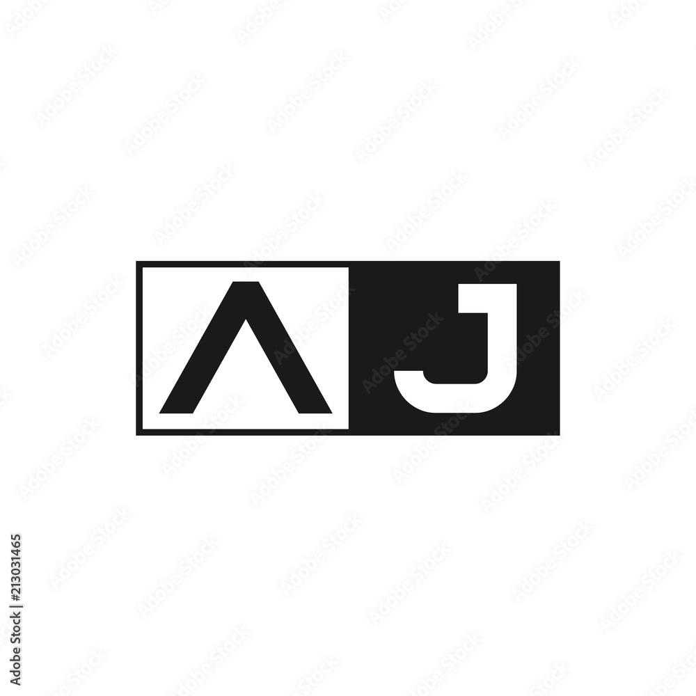 Initial Letter AJ Logo Template Design Initial Letter AJ Logo Template Design