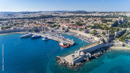 Aerial drone photos of Rhodes, Greecec © filipposfilippou