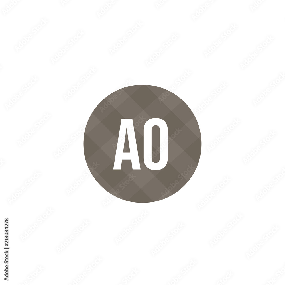Initial Letter AO Logo Template Design Initial Letter AO Logo Template Design