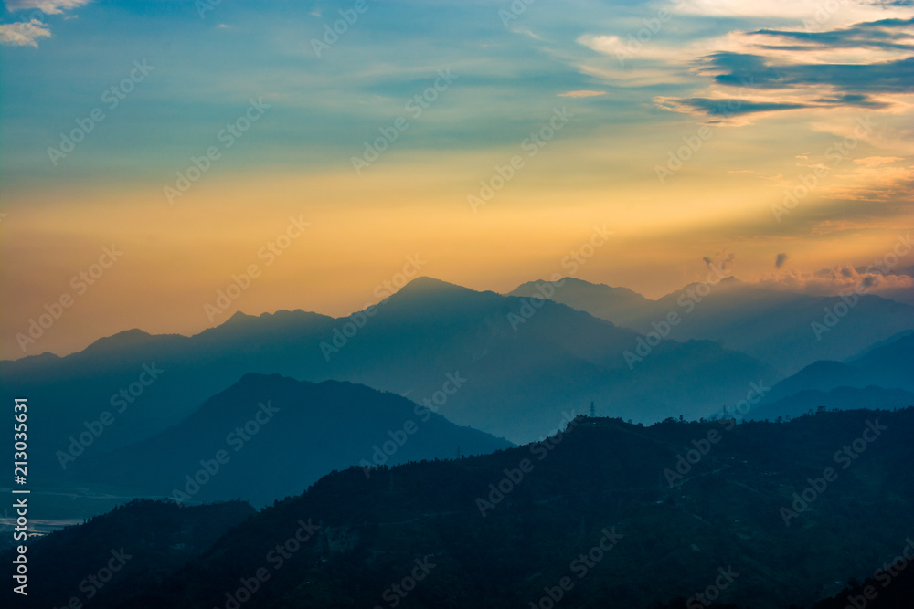 A dusky sunset in Himalaya