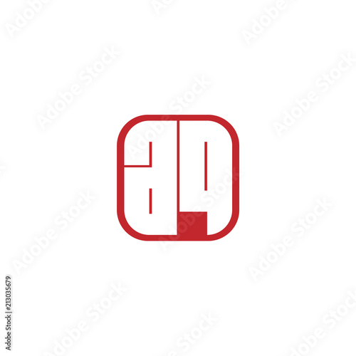 Initial Letter AQ Logo Template Design