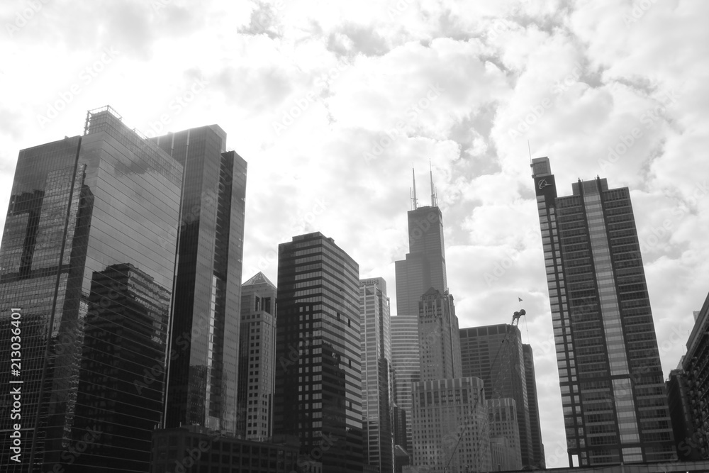 Building view from Chicago River Building view from Chicago River