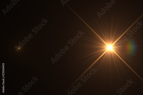 Abstract lens flare light o...