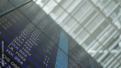 International Airport Departures Board