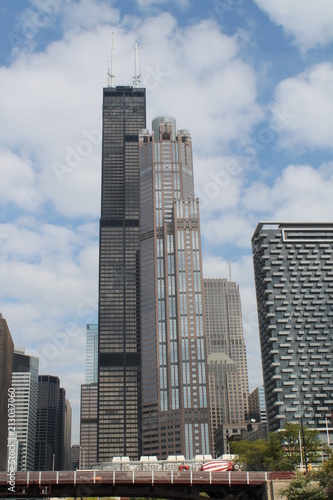 Building view from Chicago River