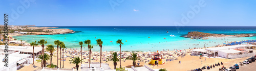 Panorama of Nissi Beach. Ayia Napa. Cyprus. photo