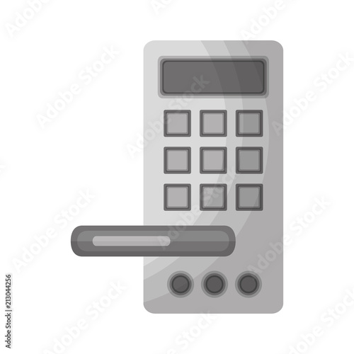 hotel door handle with electric lock