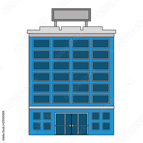 hotel building accomodation tourism travel vector illustration