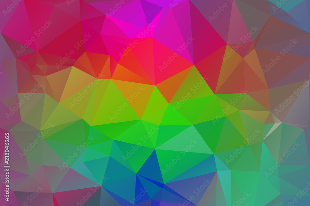 Multicolor rainbow abstract background of triangles, all the colors of the rainbow Multicolor rainbow abstract background of triangles, all the colors of the rainbow