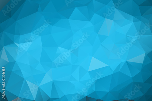 Cold blue abstract background of triangles