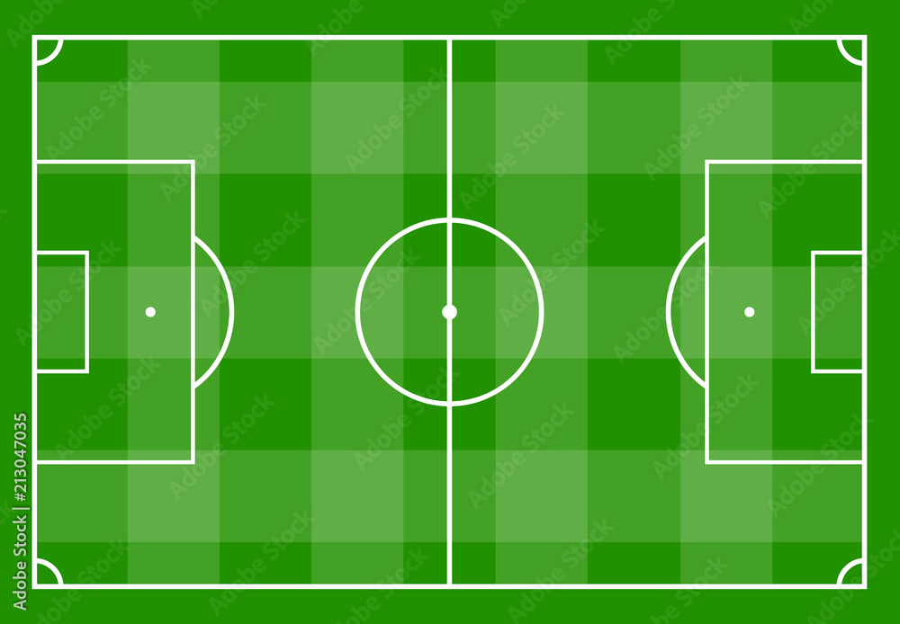 Football field with green grass. Vector illustration
Football field with green grass. Vector illustration