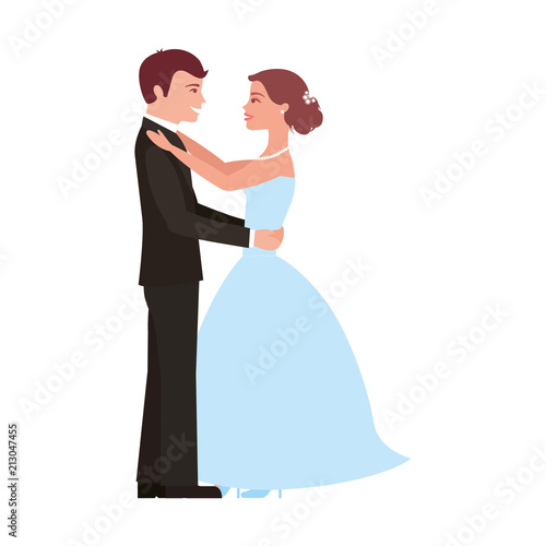 married couple dancing avatar character