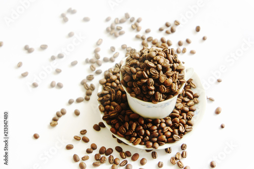 Beautiful roasted coffee beans