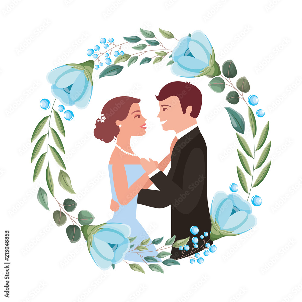bride and groom their first dance wedding day on frame flowers portrait bride and groom their first dance wedding day on frame flowers portrait