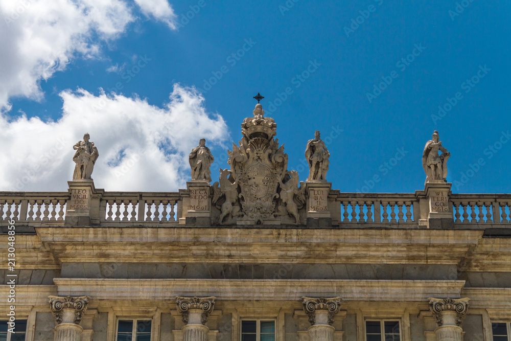 Top Coat of Arms Decoration Royal Palce, Madrid Spain