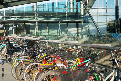 Bicycles parking airport Co...