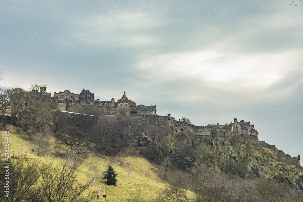 Castle View Of Edinburgh Scotland