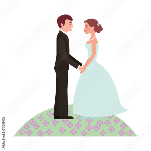 married couple in garden avatar character