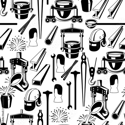 Metallurgical seamless pattern.
