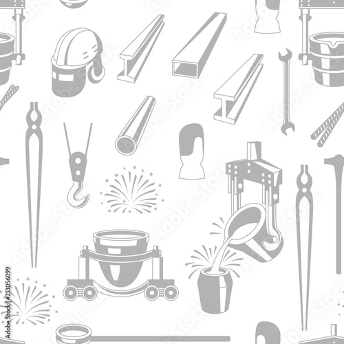 Metallurgical seamless pattern.
