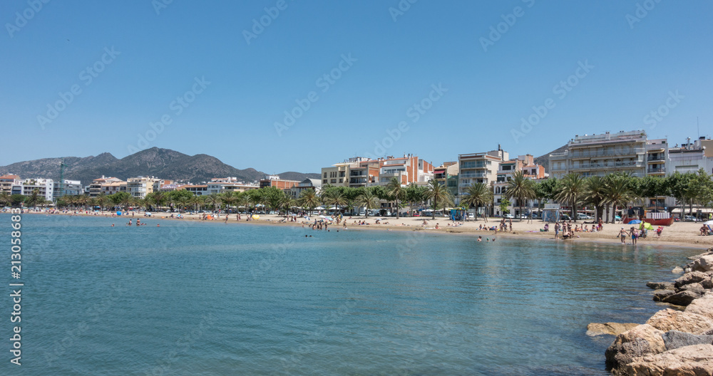 The beach resort of Roses on Cape Creus Catalonia Spain