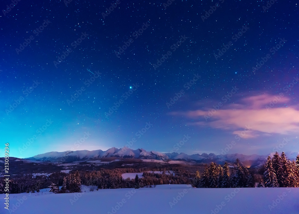Amazing night landscape Amazing night landscape