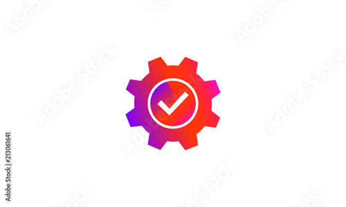 setting task checkmark  button vector icon © sekitarief