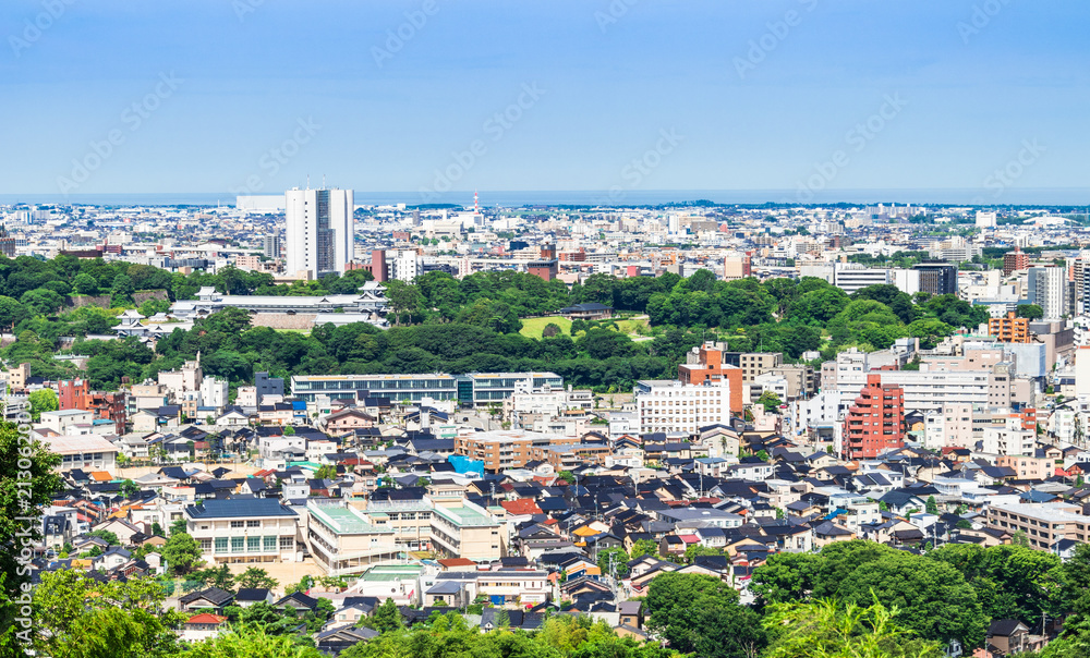 金沢　金沢城公園方面