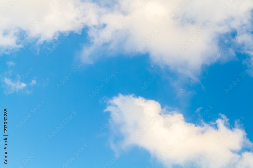 Fototapeta premium White clouds on a blue sky