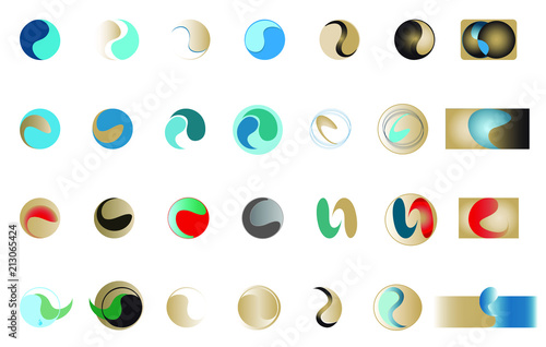 formes inspirées du Yin et du Yang