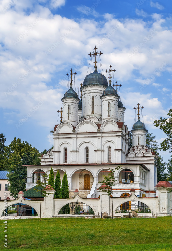 ,dome,cross,summer,Cathedral in Bolshie Vyazyomy, Russia