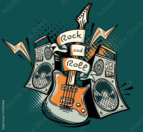 Music design - rock and roll guitar and amplifiers