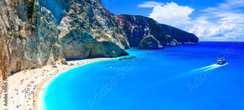 One of the most beautiful beaches of Greece- Porto Katsiki in Lefkada.Ionian islands
