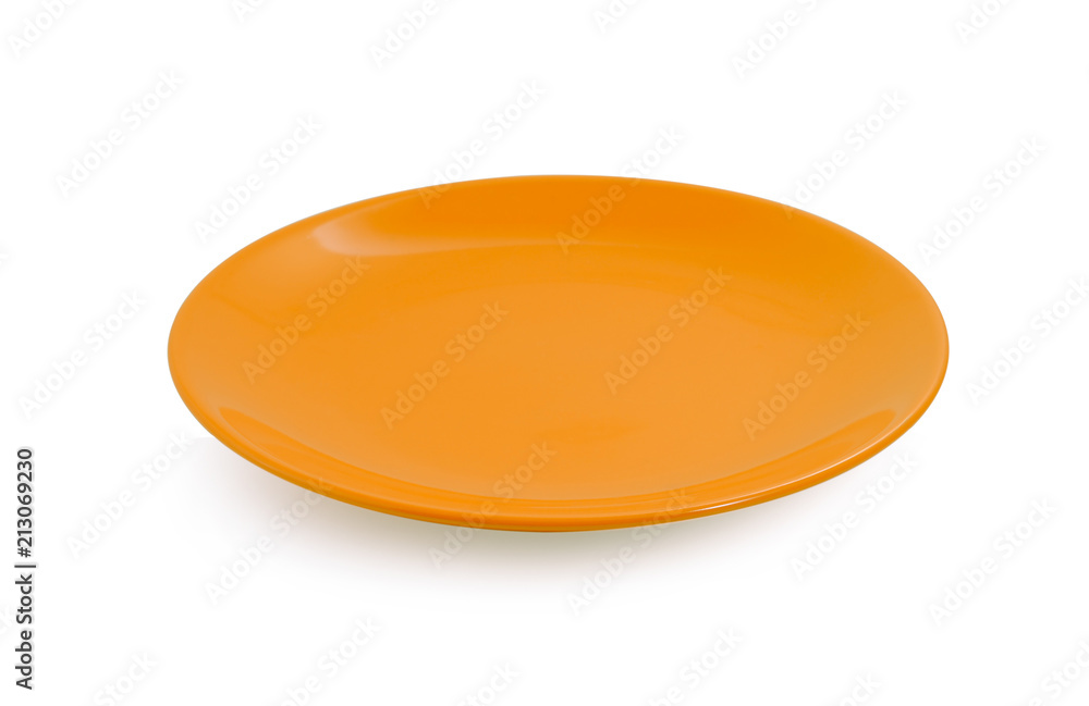 plate isolated on white background. plate isolated on white background.