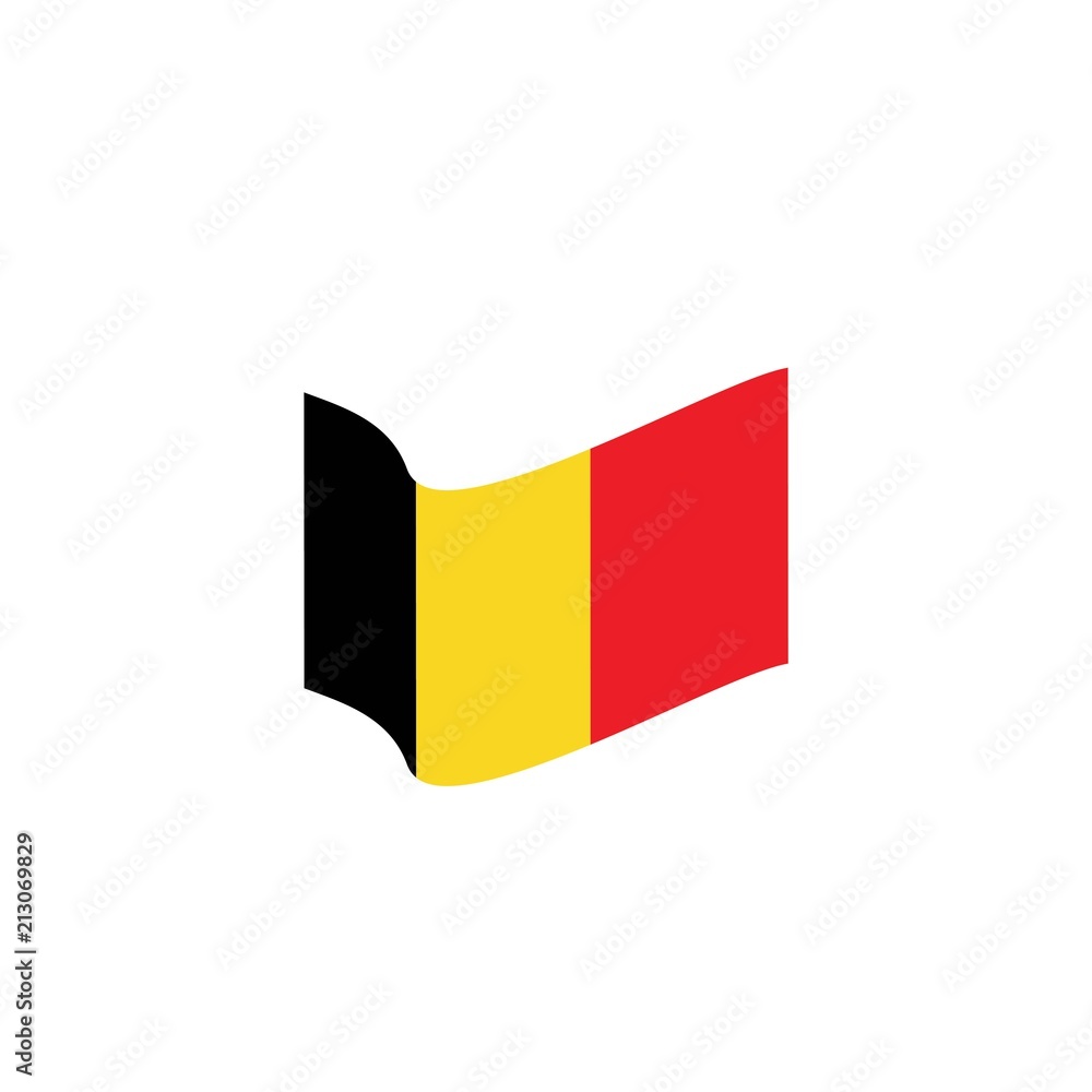Fototapeta premium Belgium flag icon