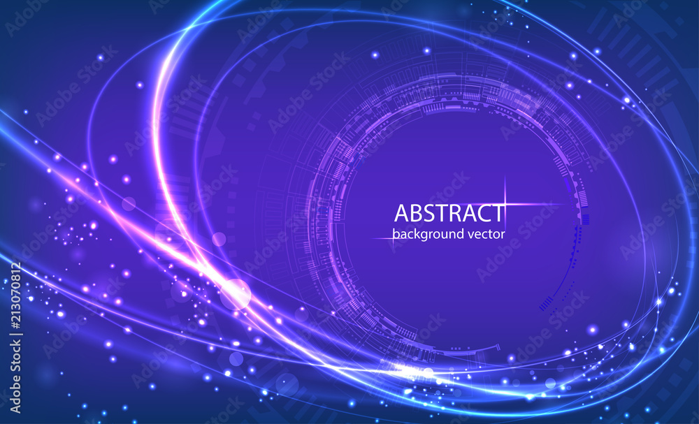 Obraz premium Abstract technology vector background.For business, science, technology design.