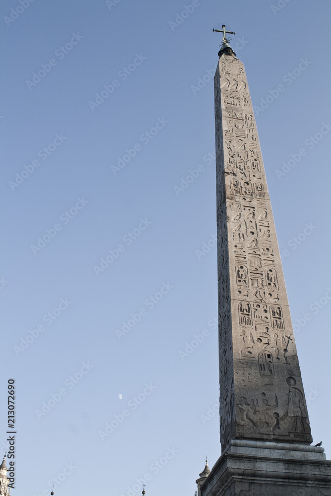   Save Download Preview Pyramid Monument in the middle of Rome, ITaly