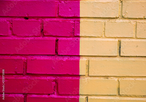 Wallpaper Mural Colorful brick wall Torontodigital.ca