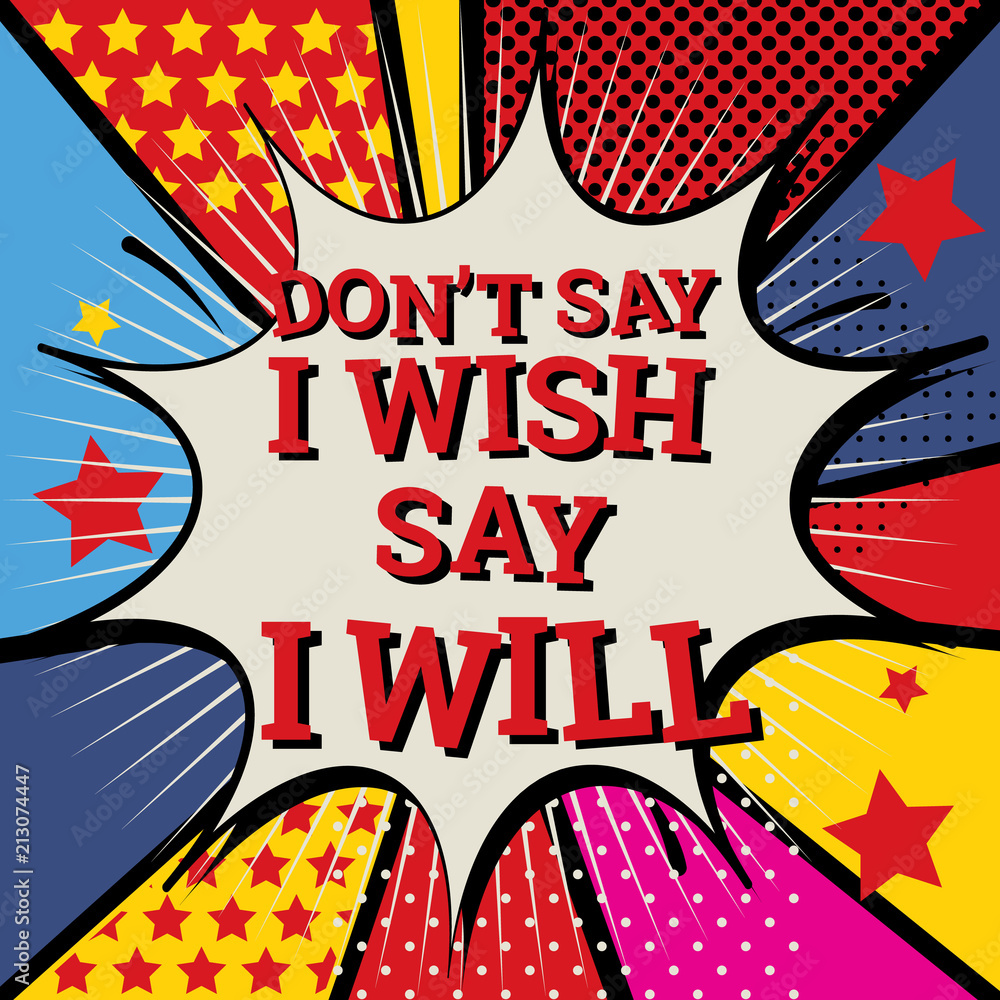 Say I will poster design