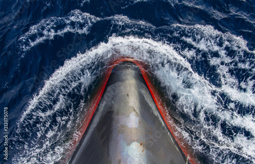 In front of the ship sailing, sea of blue and clear water , MORE OPTIONS IN MY PORTFOLIO 