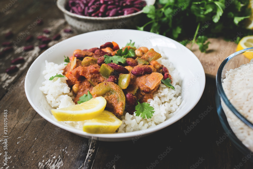 Kidney Bean Curry Food Preparation Kidney Bean Curry Food Preparation