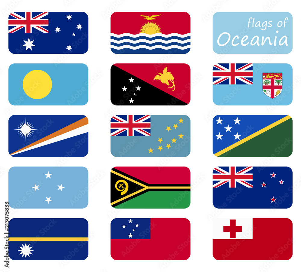 flags of country subdivisions oceania