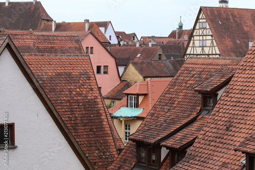 Roofs in Rothenburg ob der Tauber (Germany) © leomalsam