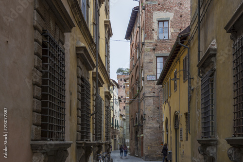 narrow side street in the Italian town of Lucca © were
